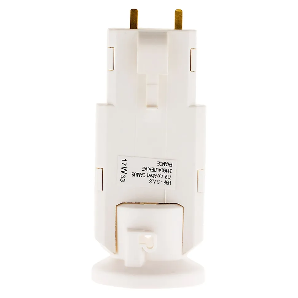 Douille avec Fiche DCL 6A 250V B22 - Blanc - Zenitech