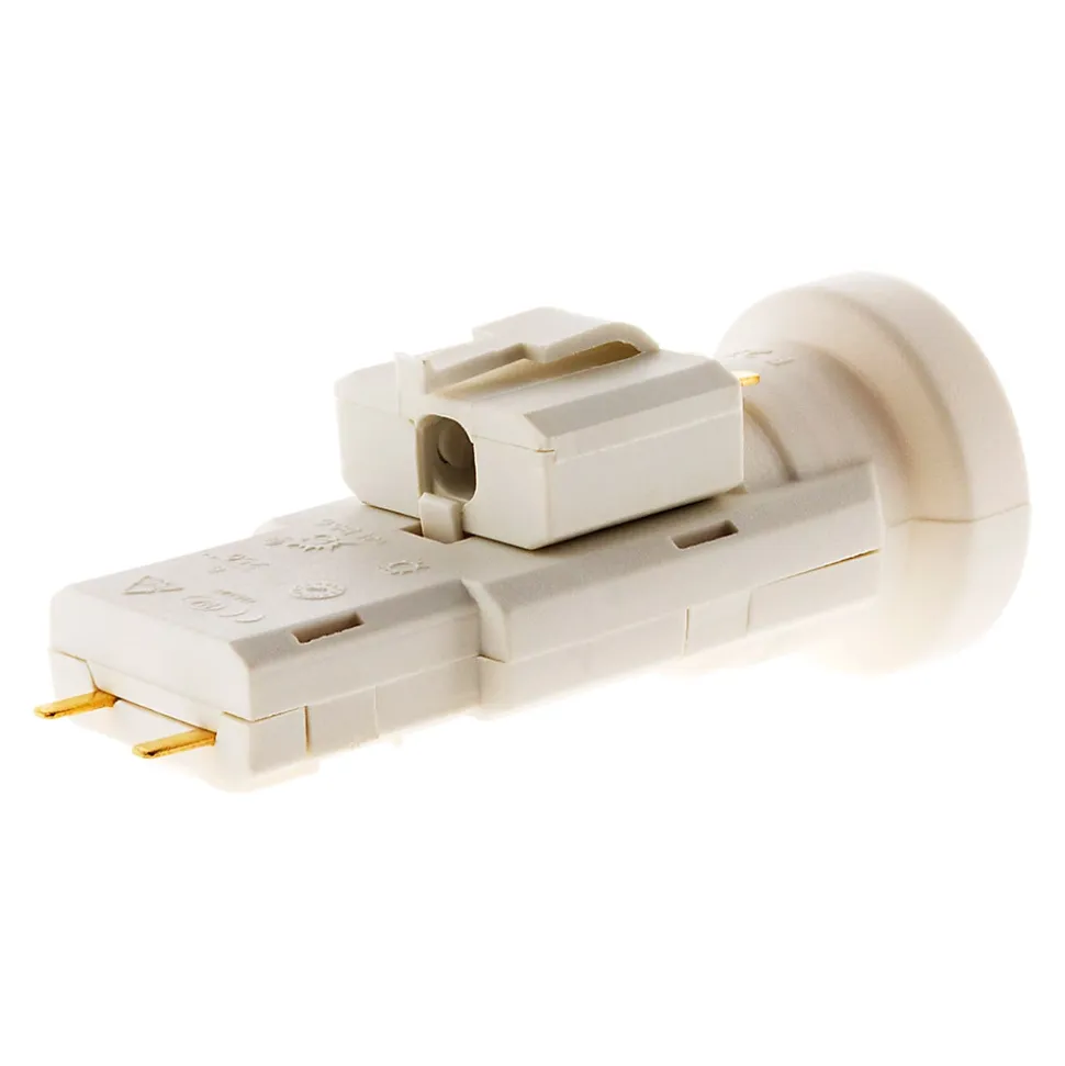 Douille avec Fiche DCL 6A 250V B22 - Blanc - Zenitech