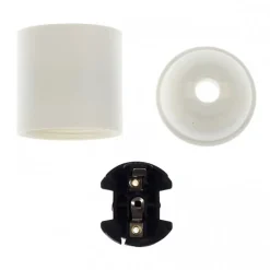 Douille Blanche E27 en Thermoplastique à Chemise Lisse Idéale pour Vos Créations DIY