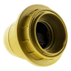 Douille E27 + bague - Doré - Zenitech