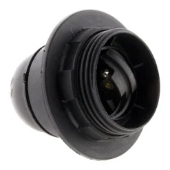 Douille E27 + bague - Noir - Zenitech