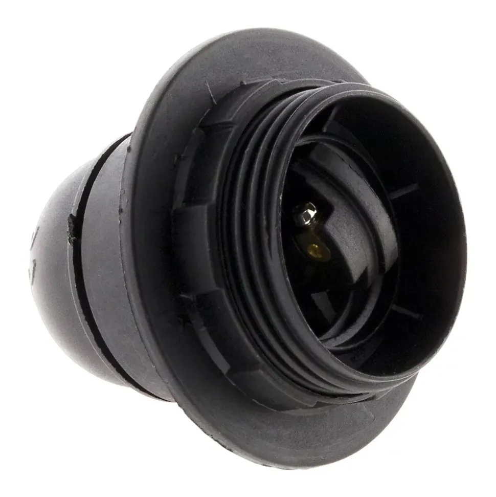 Douille E27 + bague - Noir - Zenitech