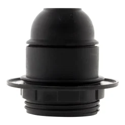 Douille E27 + bague - Noir - Zenitech