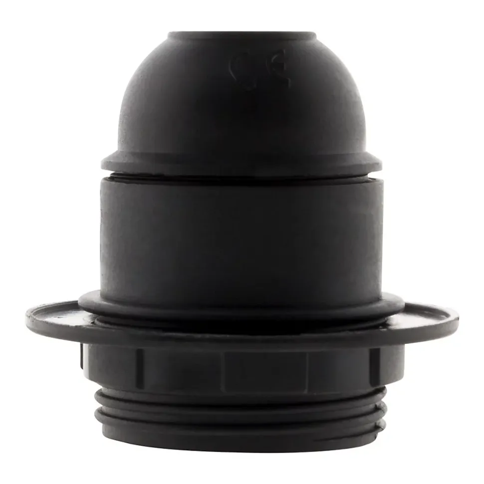 Douille E27 + bague - Noir - Zenitech