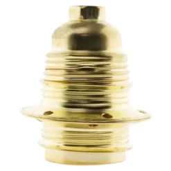 Douille E27 acier laitonné Zenitech
