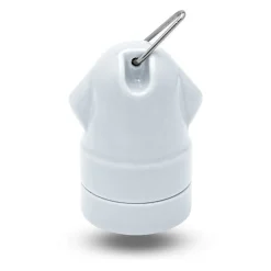Douille E27 Blanche en Porcelaine Élégance Lumineuse pour l'Été