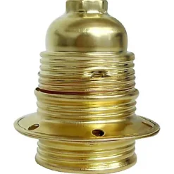 Douille E27 laiton fileté Diall double bague