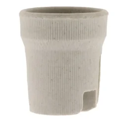 Douille E27 porcelaine à vis - Blanc - Zenitech