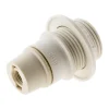 Douille E14 simple bague - Blanc - Zenitech