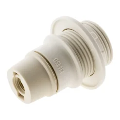 Douille E14 simple bague - Blanc - Zenitech