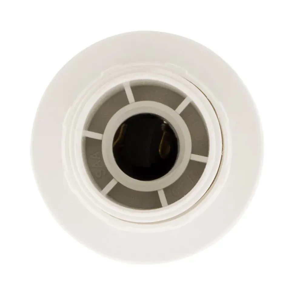 Douille E14 simple bague - Blanc - Zenitech