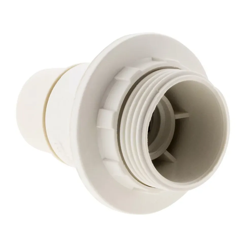 Douille E14 simple bague - Blanc - Zenitech