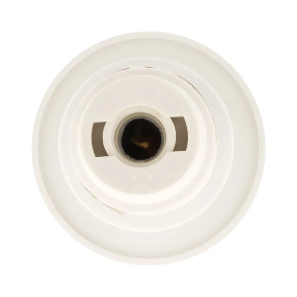 Douille E14 simple bague - Blanc - Zenitech