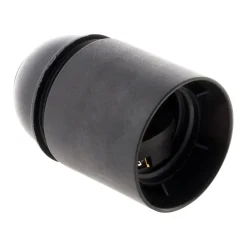 Douille lisse sans bague E27 - Noir - Zenitech