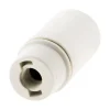 Douille lisse sans bague E14 - Blanc - Zenitech