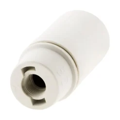 Douille lisse sans bague E14 - Blanc - Zenitech