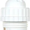 Douille nylon B22 double bague raccord 10mm - Blanc - Lébénoïd