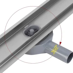 Drain Linéaire Rea Neox Pro 90 Brush Steel