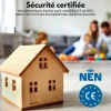 Détecteur de fumée Aroha Safety Pro Mini - Batterie 10 ans - Détecteur de fumée - Alarme incendie - 2 pièces