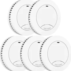 Détecteur de fumée Aroha Safety Pro Mini - Batterie 10 ans - Détecteur de fumée - Alarme incendie - 5 pièces