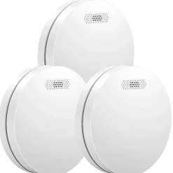 Détecteur de fumée Aroha Safety Pro - Batterie 10 ans - Détecteur de fumée - Alarme incendie - 3 pièces