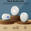 Détecteur de fumée connectable Aroha Link - Batterie 10 ans - Capteur de fumée interconnecté - Alarme incendie