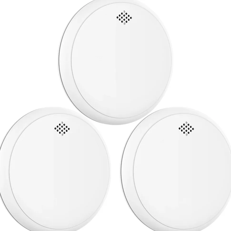 Détecteur de fumée et de monoxyde de carbone Aroha Safety Pro Sleep Line - Batterie 10 ans - Alarme incendie et de CO - 3 pièces