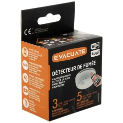 Détecteur de fumée Evacuate wifi Tuya 5 ans