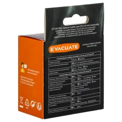Détecteur de fumée Evacuate autonomie 10 ans 85 dB(A)
