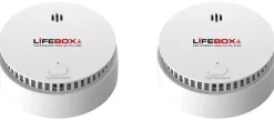 Détecteur de fumée Lifebox 10 ans interconnectable, 2 pièces