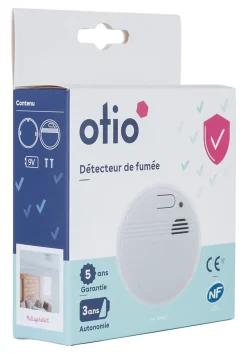 Détecteur de fumée Otio autonomie 3 ans