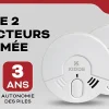 Détecteur de fumée 3Y29 Kidde, 2 pièces