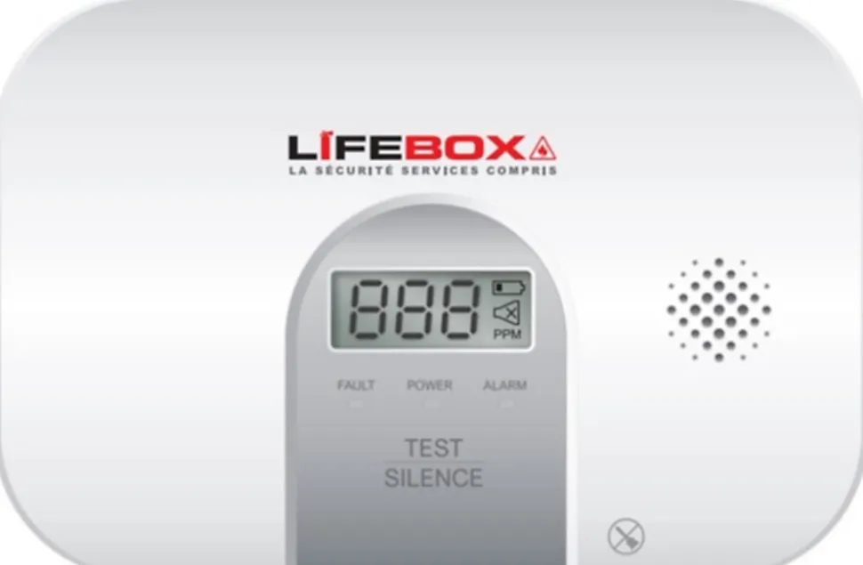 Détecteur de monoxyde de carbone digital Lifebox