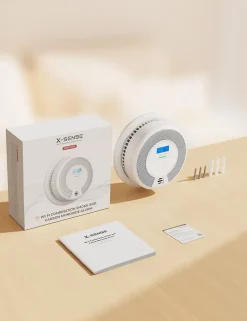 Détecteur Fumée et CO Connecté Wi-Fi Batterie Remplaçable X-Sense SC07-WX Lot 2