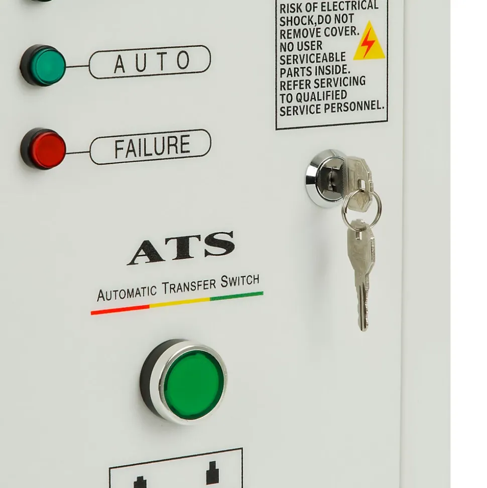 EBERTH ATS commutateur de transfert automatique 3 phases jusqu'à 15kW, 400V tension de service, câble de commande 1,5m ATS inclus