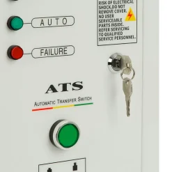 EBERTH ATS commutateur de transfert automatique 3 phases jusqu'à 10kW, 400V tension de service, câble de commande 1,5m ATS inclus