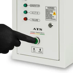 EBERTH ATS commutateur de transfert automatique 3 phases jusqu'à 10kW, 400V tension de service, câble de commande 1,5m ATS inclus
