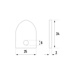 EBERTH Tête de perçage à lame pour machine de nettoyage de tuyaux, Spade Cutter pour tuyaux de diamètre 50 à 125mm