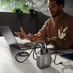 EcoFlow RAPID Pro Charger 140W - Chargeur GaN 4 ports, compact et puissant