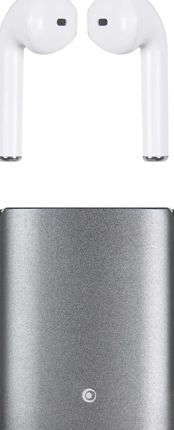 Ecouteurs connectés Bluetooth boîtier gris