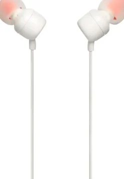 Ecouteurs filaires JBL T110 blanc avec microphone