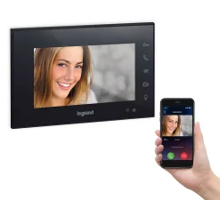 Ecran intérieur connecté Legrand 7" noir