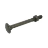Ecrou avec vis à tête collet carrée acier noir Afbat - ⌀7X L.60mm - 8 pièces