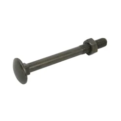 Ecrou avec vis à tête collet carrée acier noir Afbat - ⌀7X L.60mm - 8 pièces