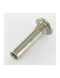 Ecrou Relieur POZI et fendu 8X31 M6X15 AC. Acier nickelé - 1 pièce
