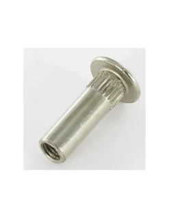 Ecrou Relieur POZI et fendu 8X25 M6X15 AC. Acier nickelé - 200 pièces
