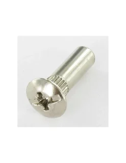 Ecrou Relieur POZI et fendu 8X25 M6X15 AC. Acier nickelé - 200 pièces