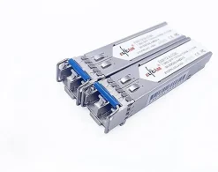 Elfcam - 2 Modules SFP 1,25 Gbps LC/UPC Duplex Monomode OS2 1310nm, 10 km, Transceivers Fibre Optique Performants