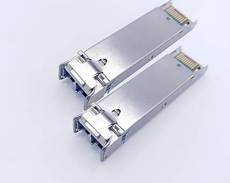 Elfcam - 2 Modules SFP 1,25 Gbps LC/UPC Duplex Multimode 850nm, 550m, Transceiver Fibre Optique Performant