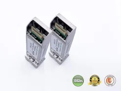 Elfcam - 2 Modules SFP+ 10 Gbps - LC/UPC Multimode OM3/OM4, 850nm DDM, 300 m, Compatibles Freebox Ultra